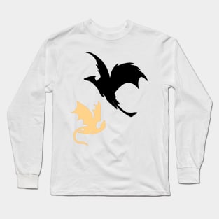 Tairn Andarna Dragons Fourth Wing Book Fan Art Basgiath War College Long Sleeve T-Shirt